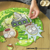 Фигурный деревянный пазл Rick & Morty - Портал