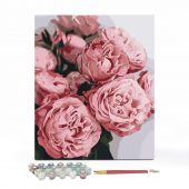 Картина за номерами «Піоновидні троянди» Картина за номерами «Піоновидні троянди»