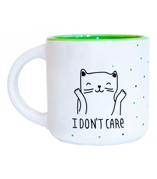 Чашка матовая "Оoops, i dont care"