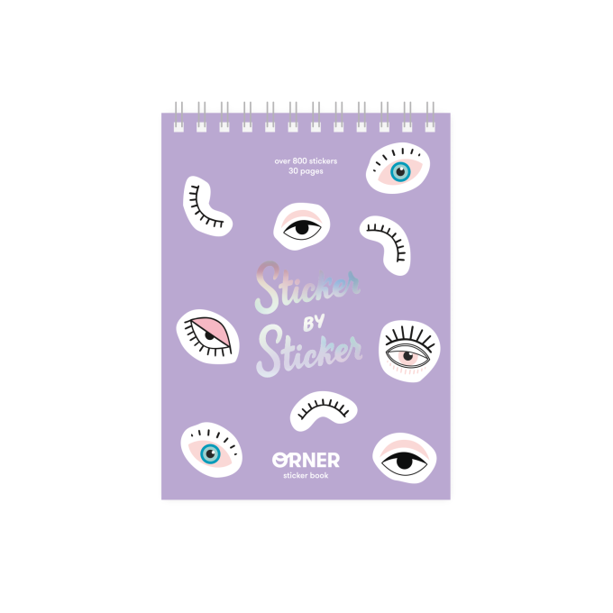Стікербук лавандовий (Sticker book lavander)