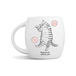 Чашка «Ленивый кот с пончиками»