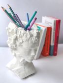 Арт-вазон "Медуза Горгона" (белый)