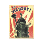 Деревянный постер "Doctor Who to Victory!"