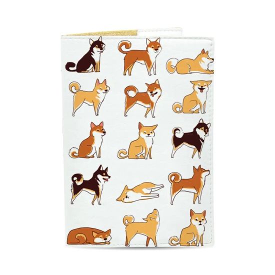 Обложка на паспорт "Акита Пёсики"