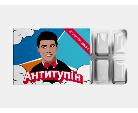 Жуйка PapaDesign "Антитупін" зі смаком вишні