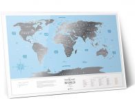 Скретч Карта Мира Travel Map Silver World