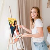 Картина за номерами "Ой у лузі червона калина"