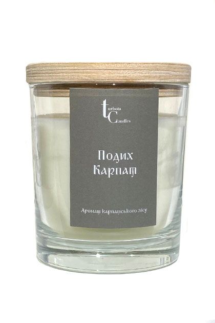 Соевая свеча "Дыхание карпат"