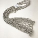 Авоська макраме нить (Серо-бежевая)