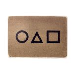 Деревянный постер "Игра в кальмара. Визитка"