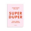 Блокнот у клiтинку SUPER DUPER рожевий