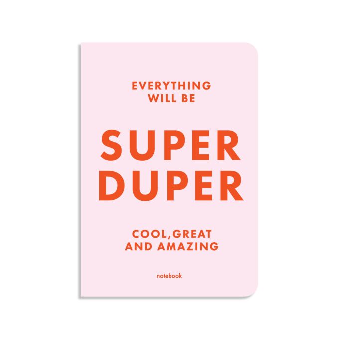 Блокнот у клiтинку SUPER DUPER рожевий