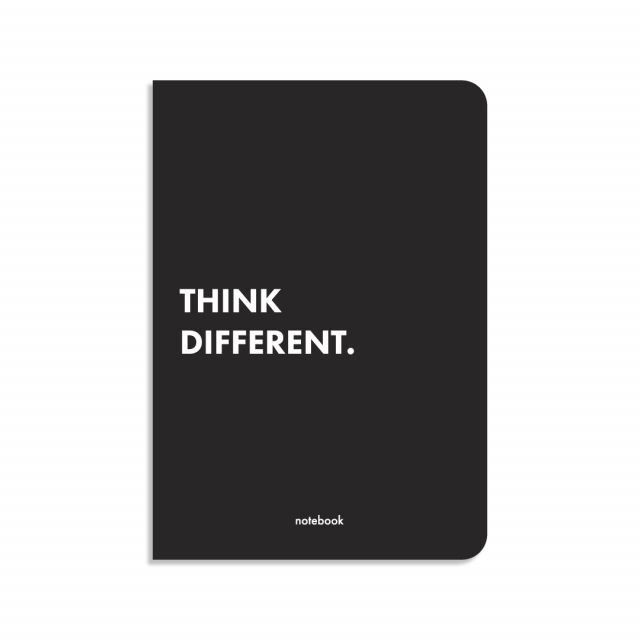 Блокнот у клiтинку Think Different чорний
