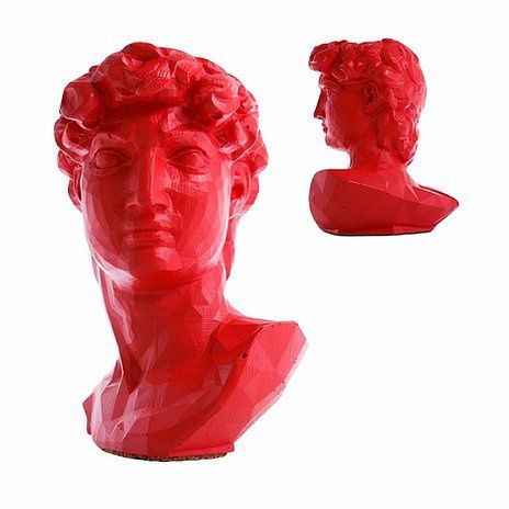 Арт-вазон "Давид" (красный)