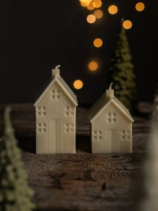 Свечи "Зимние домики"