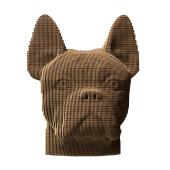 Картонний 3Д пазл "Bulldog"