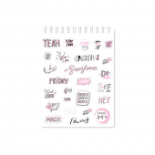 Стікербук рожевий (Sticker book purple)