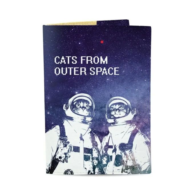 Обкладинка на паспорт "Cats from outa space"