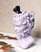 Арт-вазон "Медуза Горгона" (лиловый)