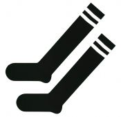 Гольфы SOX с полосками черные 36-40