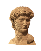 Картонний 3Д пазл "David"