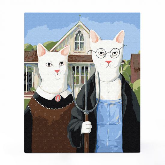 Картина по номерам "Украинская Котика"