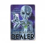 Деревянный постер "Take me to your Dealer"