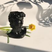 Арт-вазон "Давид" (чёрный)