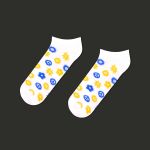 Шкарпетки CEH короткі Етно квіти