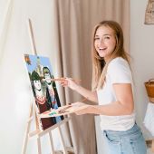 Картина за номерами "Українська Котика. Оборона"