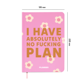 Мініпланер "I HAVE ABSOLUTELY NO PLAN mini" рожевий