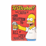 Деревянный постер "The Simpsons #2 To Alcohol (red)"