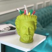 Арт-вазон "Эйнштейн" (салатовый)