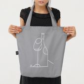 Еко-сумка "Вино" сіра