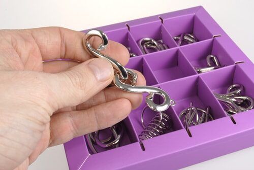 Набор металлических головоломок 10 Metal Puzzle Violet