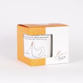 Чашка Гусь "Удачная" (голубая)