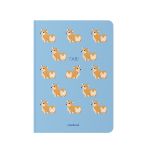 Блокнот в клеточку «Гав! Корги» синий