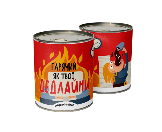 Консерва-чай "Горячий как твои дедлайны"