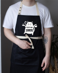 Фартук "Готовлю для кошечки" черный
