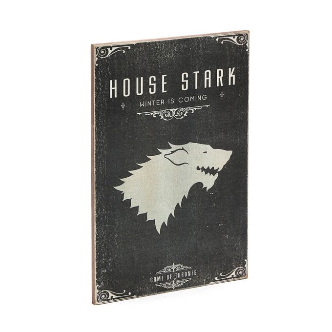 Дерев'яний постер "Game of Thrones # 19 Stark (black)"