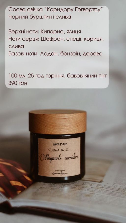 Соєва свічка "Коридори Гоґвортсу"