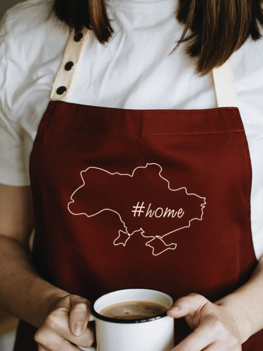 Фартук “Home” бордо