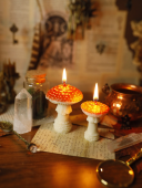 Мухоморы пара свечей из пчелиного воска