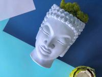 Арт-вазон Будда (голубой)