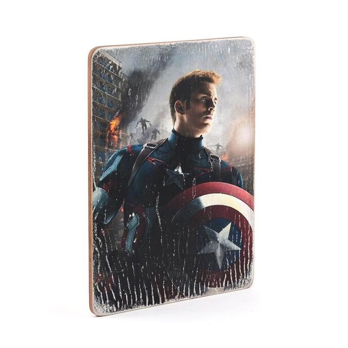 Дерев'яний постер "Captain America # 1"