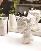 Арт-вазон "Медуза Горгона" (белый)