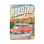 Деревянный постер "VW #4 The little Road Trip"