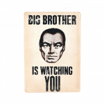 Деревянный постер "Big Brother is watching You"