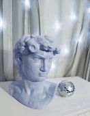 Арт-вазон "Давид"(светло-синий)