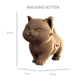 Картонний 3Д пазл "Три Кошеня"